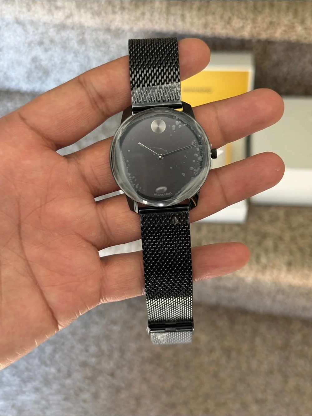 Movado Bold quartz Black Mesh Men's Watch